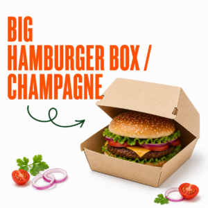 Big Hamburger Box /Champagne Contents.500(4 x 125) Pz