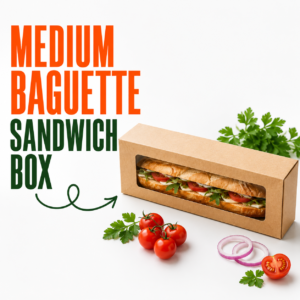 Medium Baguette Sandwish Box Contents .500 (4 x125).Pz