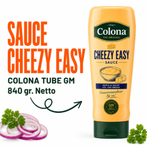 SAUCE CHEEZY EASY COLONA TUBE GM 840 gr .Netto