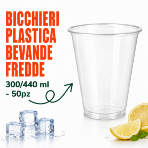 Bicch. plastica bevande fredde 300/440ml - 50pz