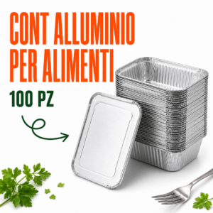 CONT ALLUMINIO PER ALIMENTI .100 PZ