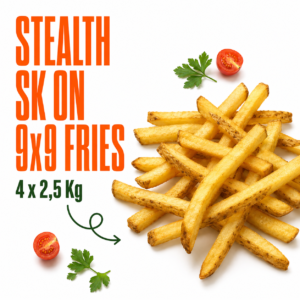 Stealth Sk on 9x9 fries 4x2,5 kg