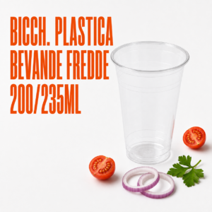 Bicch. plastica bevande fredde 200/235ml - 100pz
