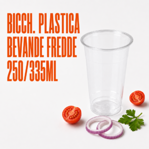 Bicch. plastica bevande fredde 250/335ml - 70pz