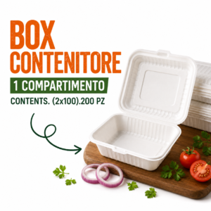 Box Contenitore 1 Compartimento Contents. (2x100).200 Pz