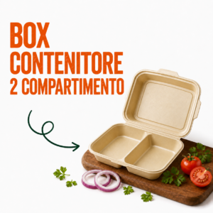 Box Contenitore 2 Compartimento Contents. (2x100).200 Pz