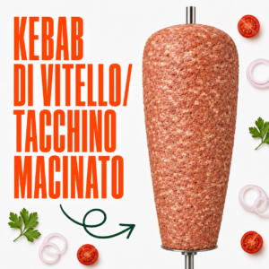 KEBAB DI VITELLO/ TACCHINO MACINATO Kg.15