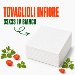 TOVAGLIOLI INFIORE 33X33 1V BIANCO (500PZx10CF)