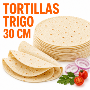 TORTILLAS TRIGO 30 cm AMB (6x18=108 Pz)8,64kg