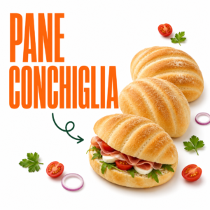 PANE CONCHIGLIA (100GR X 80PZ = KG 8,00/CT)