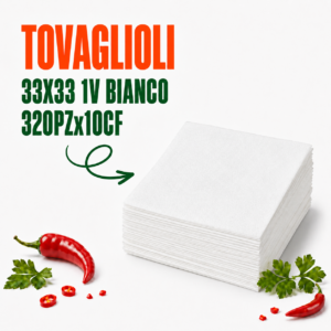 TOVAGLIOLI 33X33 1V BIANCO (320PZx10CF)
