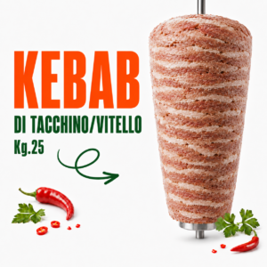 KEBAB TACCHINO VITELLO Kg. 25