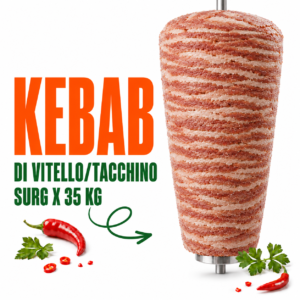 KEBAB DI VITELLO/TACCHINO SURG x 35 Kg