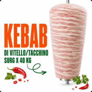 KEBAB DI VITELLO/TACCHINO SURG x 40 Kg