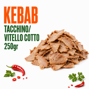 KEBAB TACCHINO/ VITELLO COTTO. 250gr
