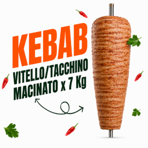 KEBAB VITELLO/TACCHINO MACINATO x 7 Kg