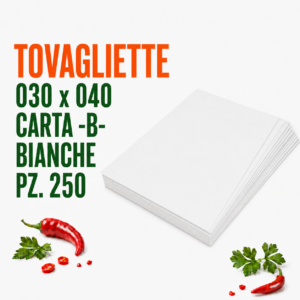 Tovagliette 030 x 040 carta -b- bianche Pz. 250