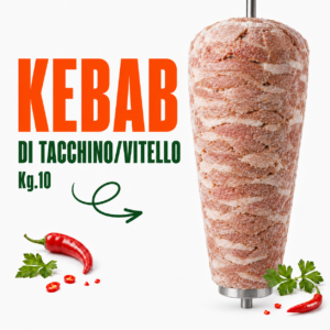 KEBAB DI TACCHINO/VITELLO Kg.10