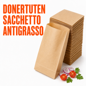 Donertuten sacchetto antigrasso (16x16cm) 1x1000