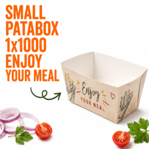 Small PataBox 1x1000 Enjoy your meal Dim. Bottom 110x35x100mm, Top 130x42x100mm, Top 135x42x130mm